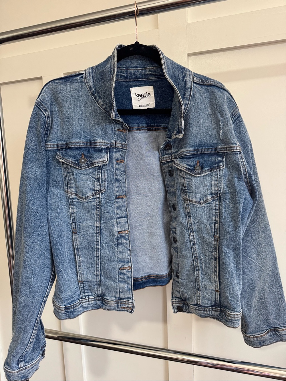 Kensie Classic Light Blue Denim Jacket